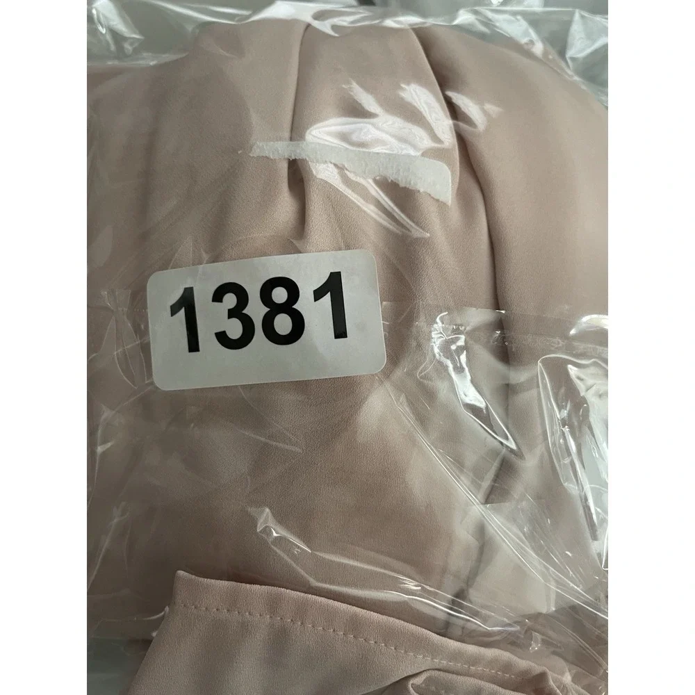 NWT Worthington Womens Dress PXL Shift Rose Smoke Open‎ Sleeves Lined